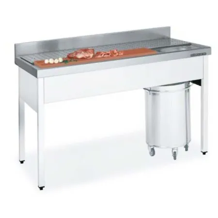 Fregadero para preparación de carnes y pescados