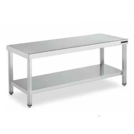 Mesa de cocción y preparación central fondo 600