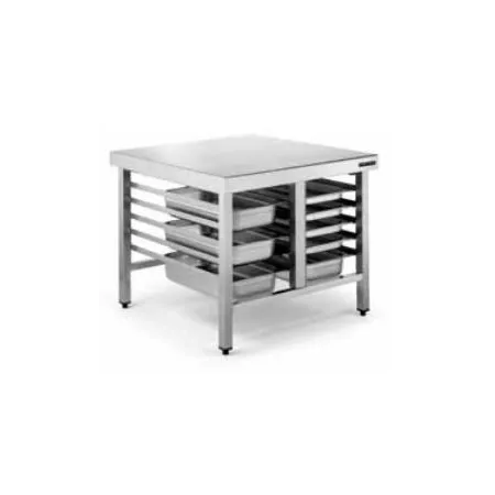 Mesa soporte para horno de acero inoxidable