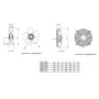Ventilador con reja y soporte  HRB/4 300 BPN