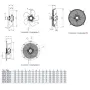 Ventilador con reja y soporte  HRT/4 400 BPN