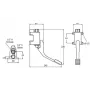 Grifo Pedal PD-180V un agua