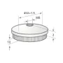 Tapon acero inoxidable para tubo redondo Tubix 0568