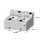 Freidora 10 + 10 Litros HR serie 500