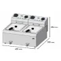 Freidora 10 + 10Litros HR trifasica 6 serie 500