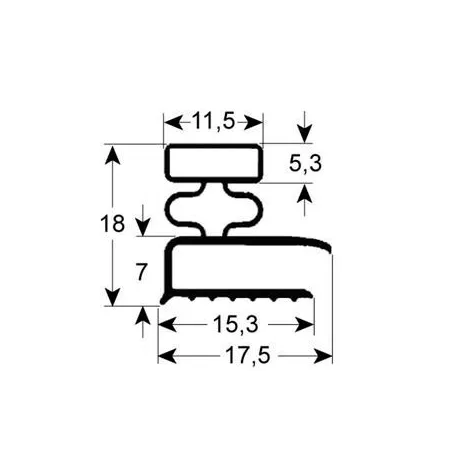 Burlete GE-9031  (2.5 mts)