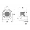 Ventilador radial (Soplador) para horno Rational 2