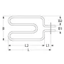 Resistencia horno Unox 147 W