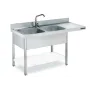 Fregadero de 1800x600 mm con espacio lavavajillas