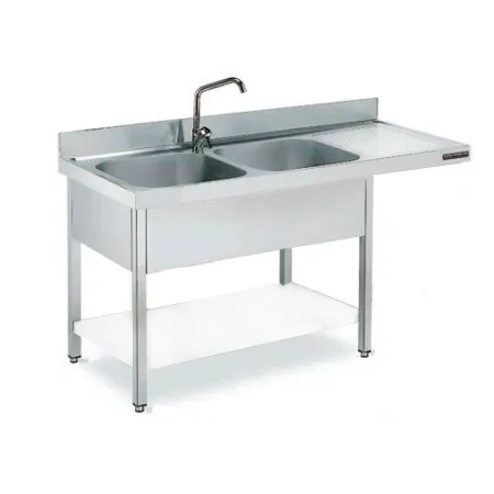 Fregadero de 1800x600 mm con espacio lavavajillas