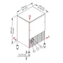 Maquina cubitos de hielo macizo 95 kg/24h