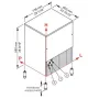 Maquina cubitos de hielo st Food 105 kg/24h 