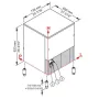 Maquina de hielo triturado 155 kg/24h 