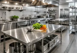 Ventajas del mobiliario inoxidable en cocinas profesionales